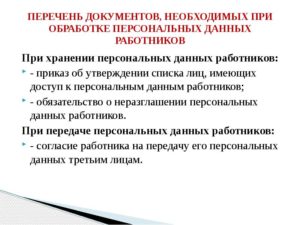 Актуализация персональных данных работников