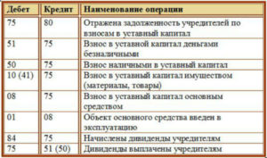 Взнос учредителя на увеличение оборотных средств проводки