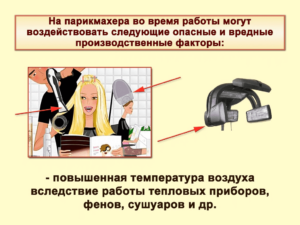 Парикмехер вредные условия труда