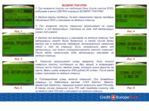 Возврат товара через терминал