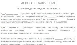 Образец ходатайства о запрете регистрационных действий с автомобилем
