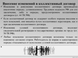 Положение о порядке внесения изменений и дополнений в коллективный договор