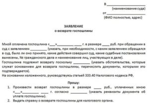 Возврат госпошлины при апелляционной жалобе в судах общей юрисдикции