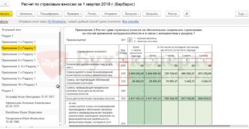 Образец страховые взносы раздел 2 больничные листы