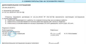 Перевод совместителя на основную работу без увольнения 2020