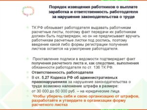 Наложение на работника штрафа