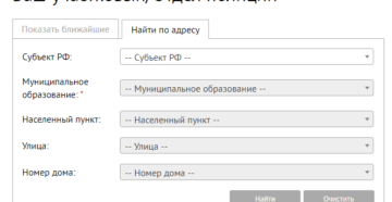 Как найти участкового по месту жительства в москве