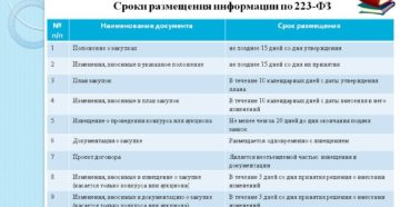 Сроки размещения дополнительного соглашения по 223 фз
