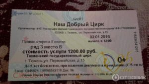 Естьли льготы на покупку билетов в цирк вернадском инвалидам первой групы