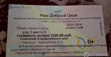 Естьли льготы на покупку билетов в цирк вернадском инвалидам первой групы