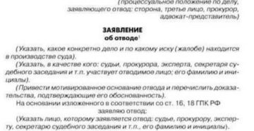Образец заявления об отводе адвоката в уголовном деле Образец заявления об отводе адвоката в уголовном деле