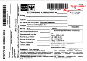 Узнать откуда письмо по номеру извещения почта россии
