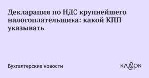 Как по кпп определить крупнейший налогоплательщик