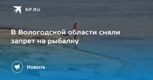 Правила рыбалки в вологодской области с 2020 года
